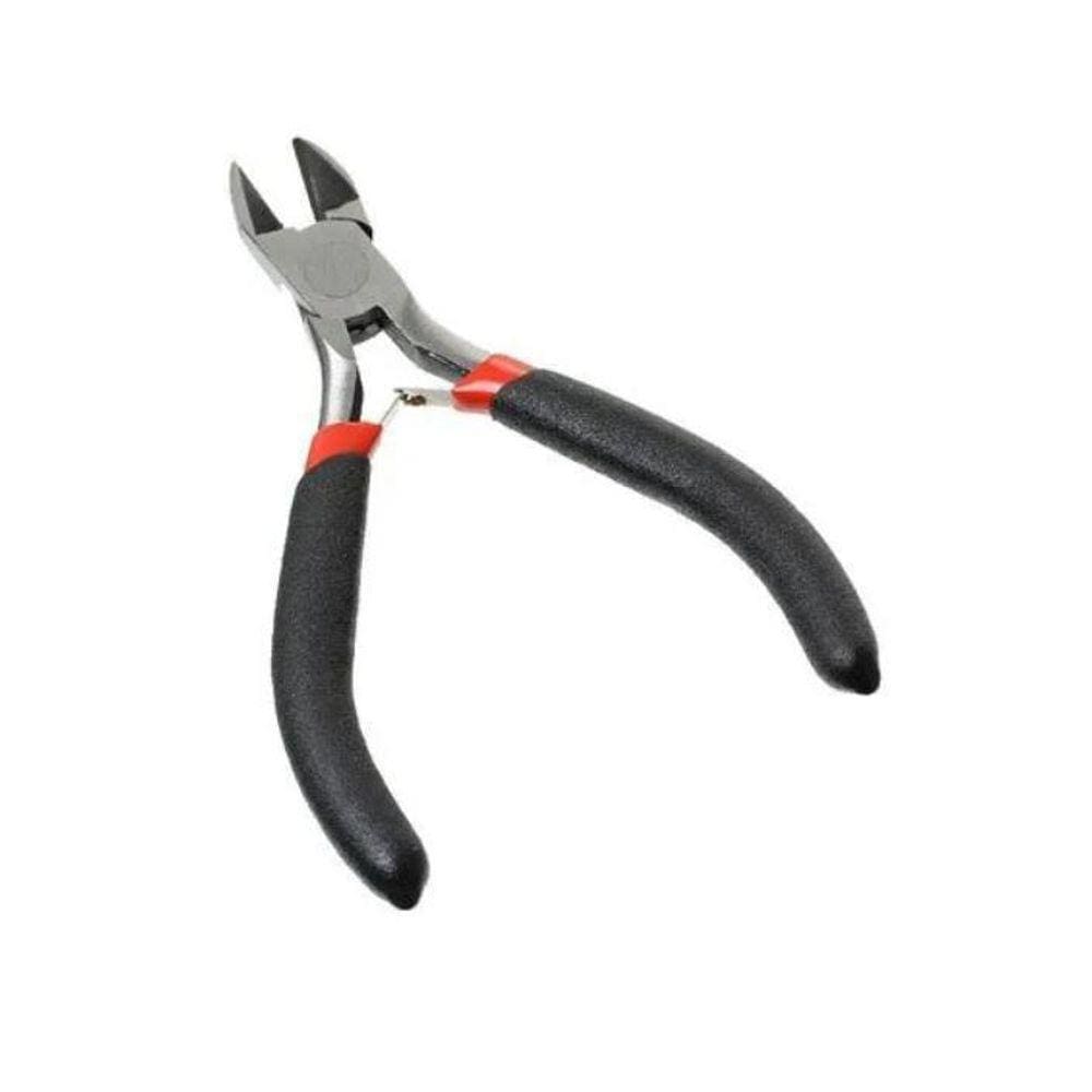 Alicate Bico De Corte Para Montagem De Bijuterias Preto 12Cm