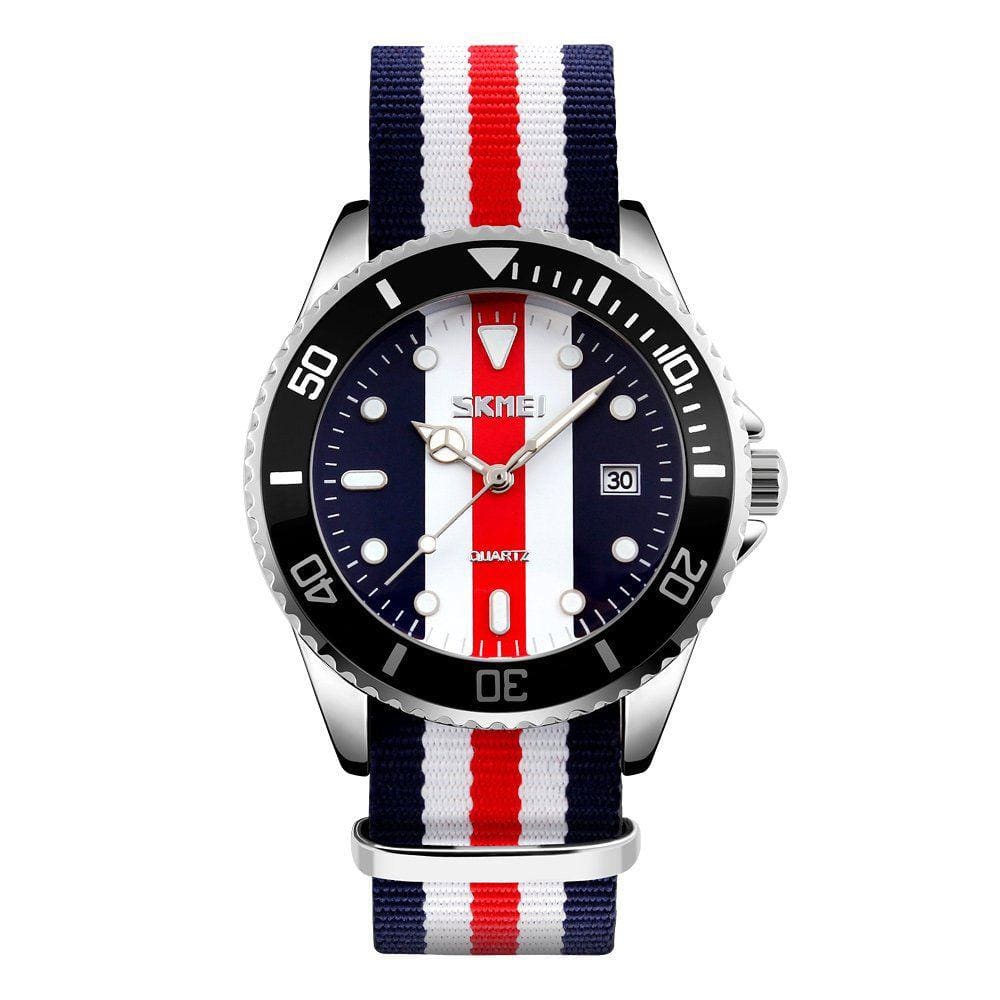 Relógio SKMEI Fashion Analog Quartz s Casual Nylon Band