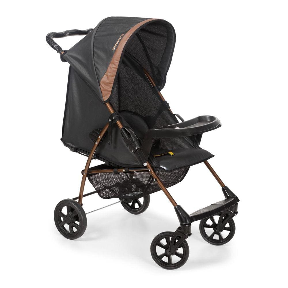 Carrinho De Bebe Romano Preto Cobre Ptc - Galzerano 1035Ptc