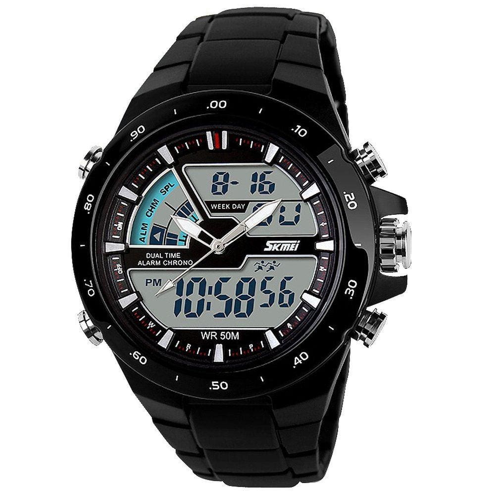 Relógio esportivo SKMEI 1016 Silicone 50m resistente à água para homens