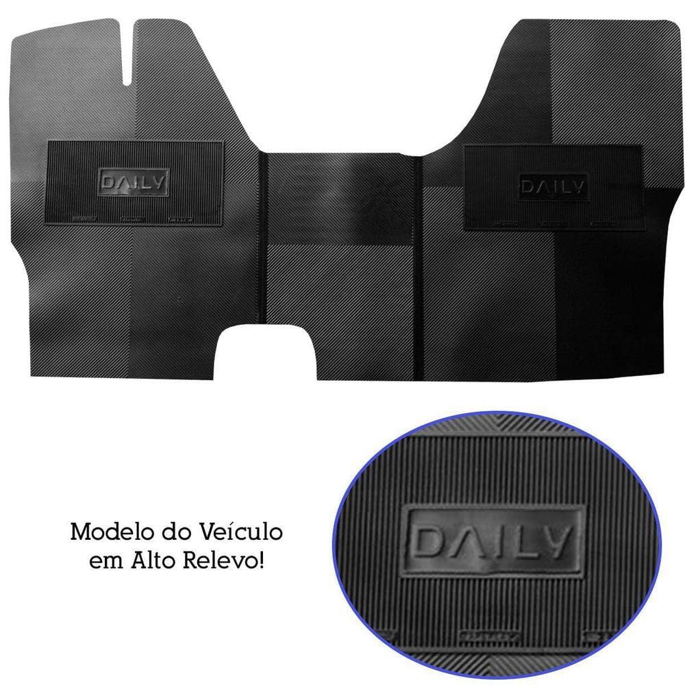 Tapete Interno Reforçado Iveco Daily Câmbio Em Baixo Preto