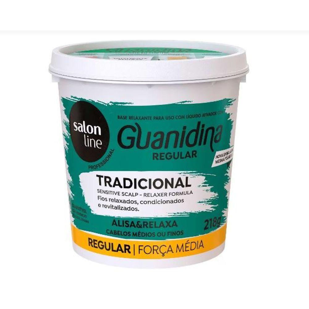 SalonLine Guanidina Tradicional Regular Base Relaxante - 215g