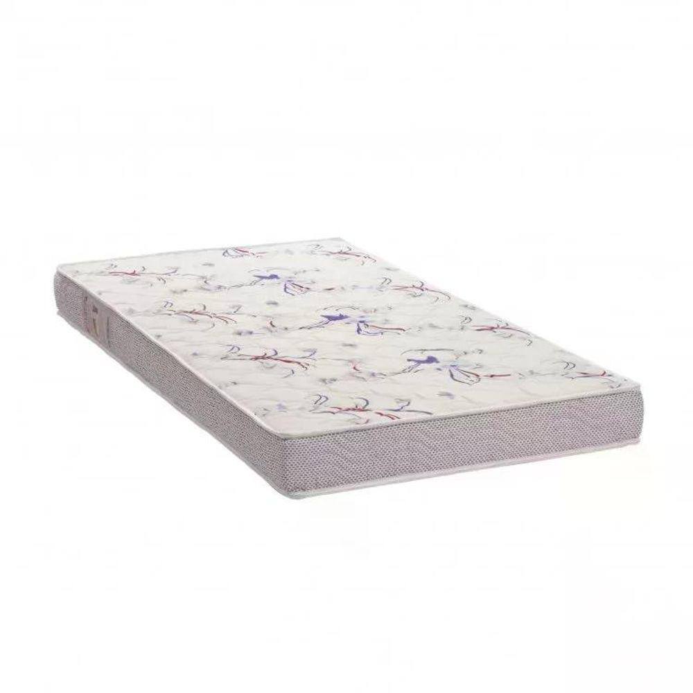 Colchão Solteiro Espuma D20 Physical Ortobom 12cmx88cmx188cm Branco/Roxo