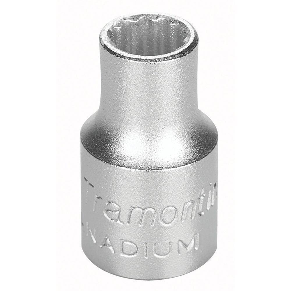 Soquete Estriado Em Aço Cromo Vanádio 7 Mm - Encaixe 3-8" Tramontina Pro Tramontina