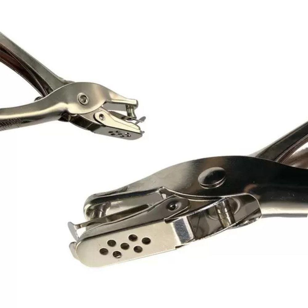 Alicate Furador Papel 6Mm Cortador Plástico Multi Camadas