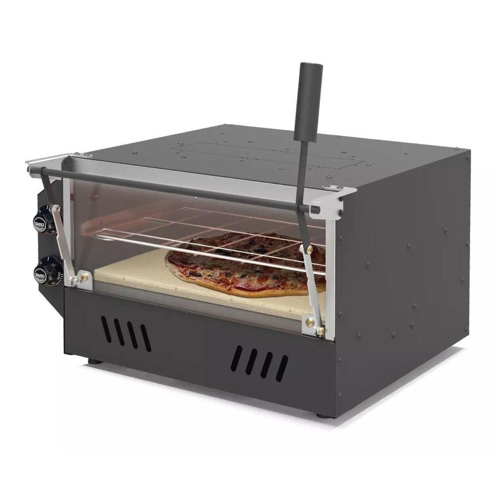 Forno Elétrico Refratário 32 Litros Para Assar Pizzas Saro