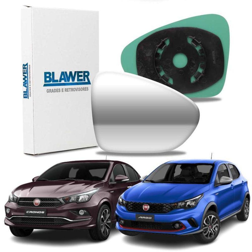 Lente Retrovisor Com Base Fiat Argo Cronos 17/ Ld Direito