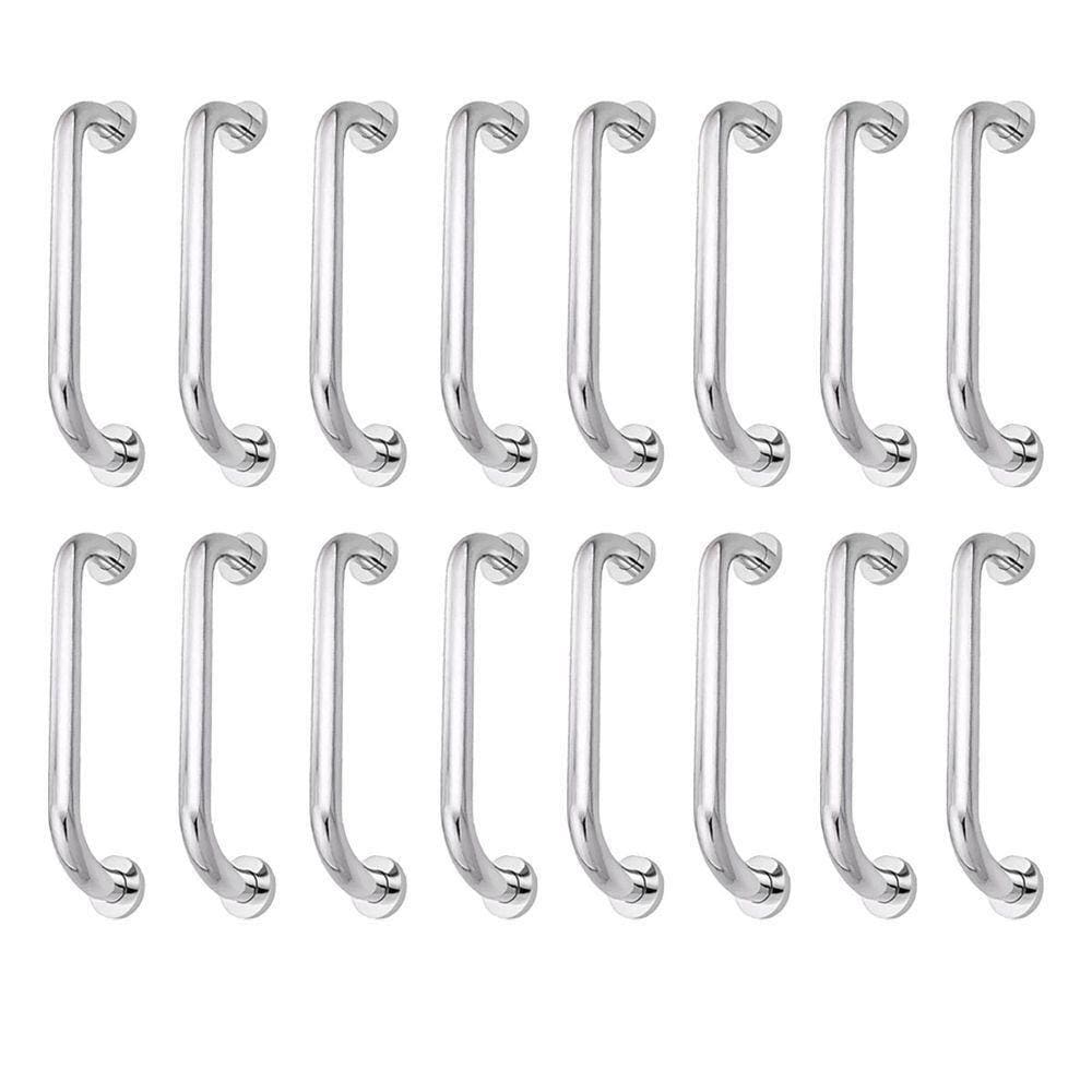 Alça De Apoio 30cm Barra Inox Kit 14 Unidades Idoso Cadeirante Deficiente Banheiro Box Corrimao