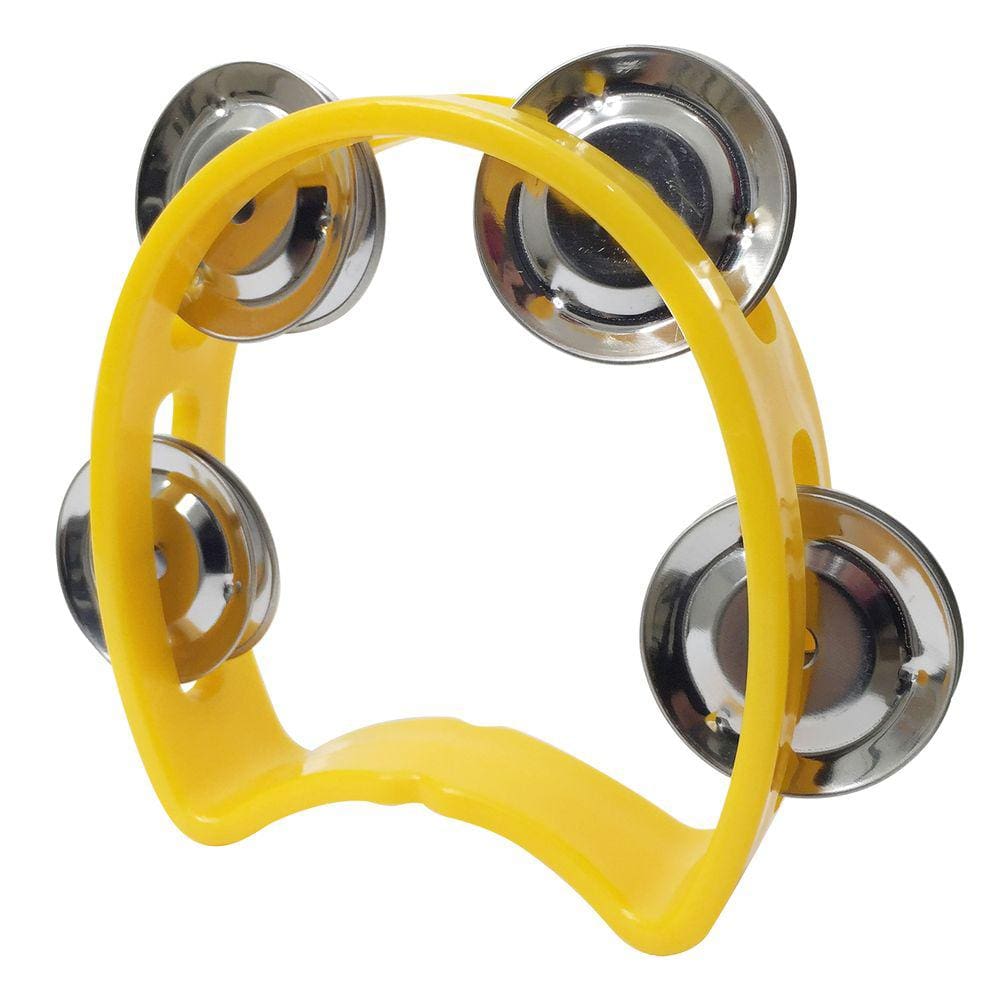 Pandeiro Meia Lua Infantil Amarelo New York