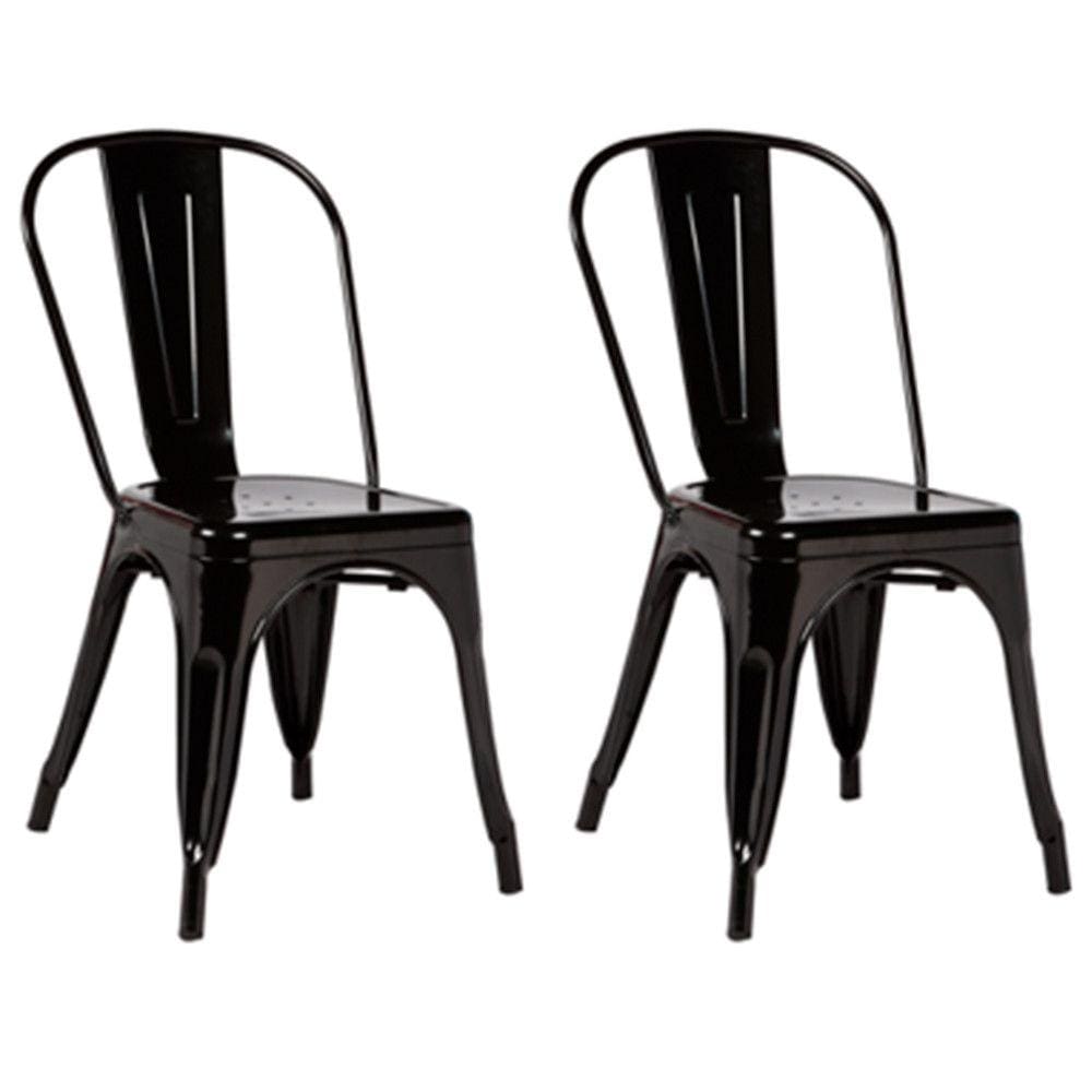 Kit com 2 Cadeiras Berlim Estrutura em Aço com Pintura Automotiva Fratini
