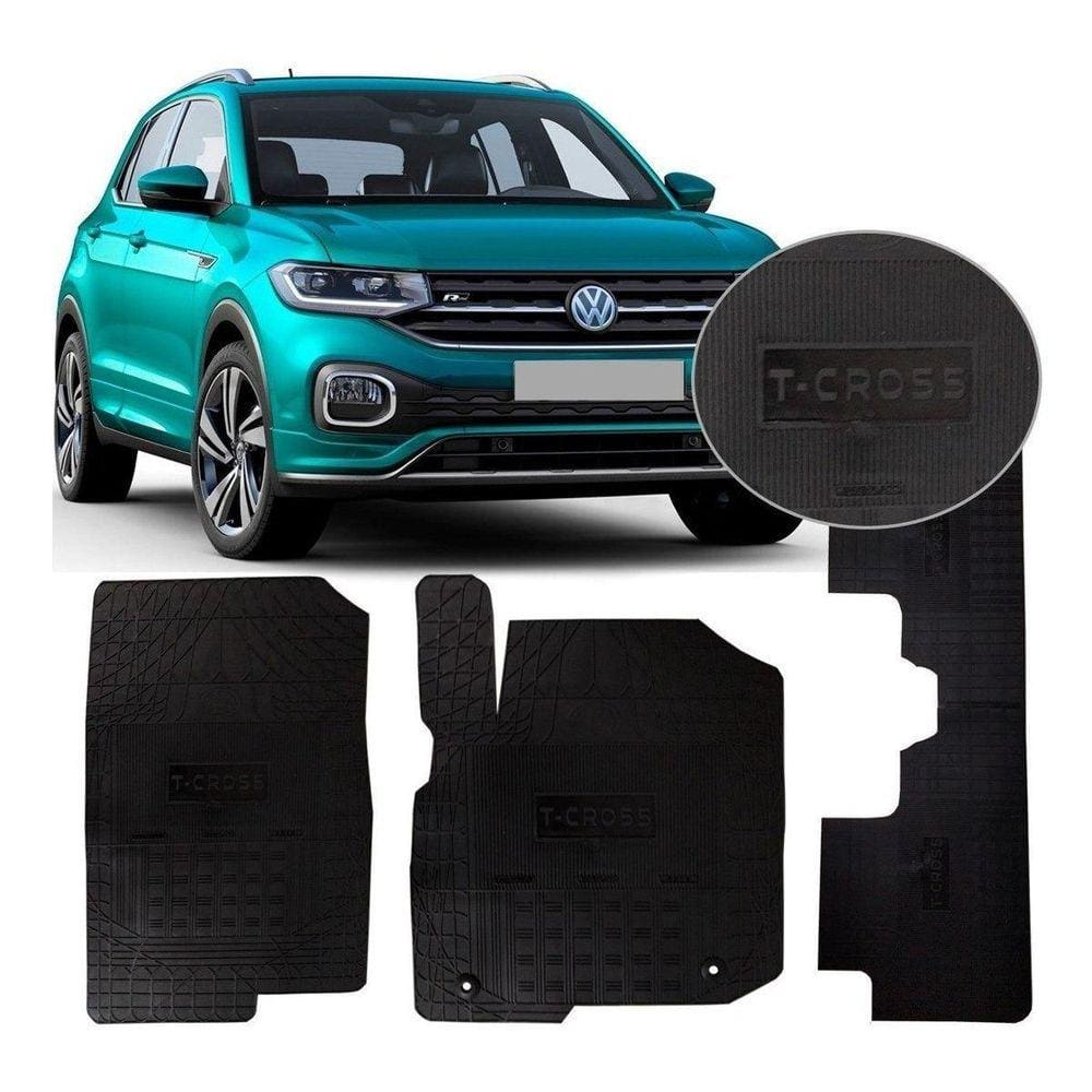 Jogo Tapete Interno Reforçado Vw T-Cross 2018 Em Diante