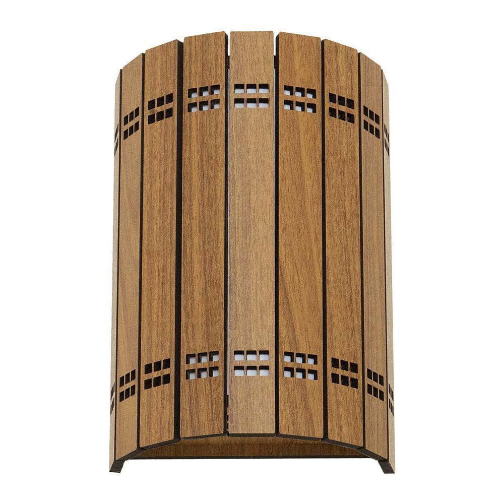 Arandela Luminária Decorativa Madeira Jabaquara Red