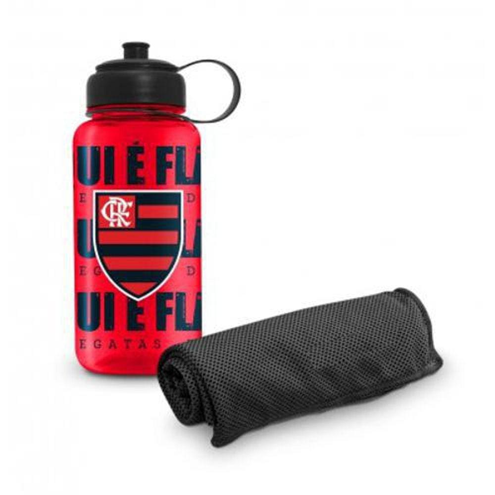 Garrafa E Toalha Fit - Flamengo - 10216