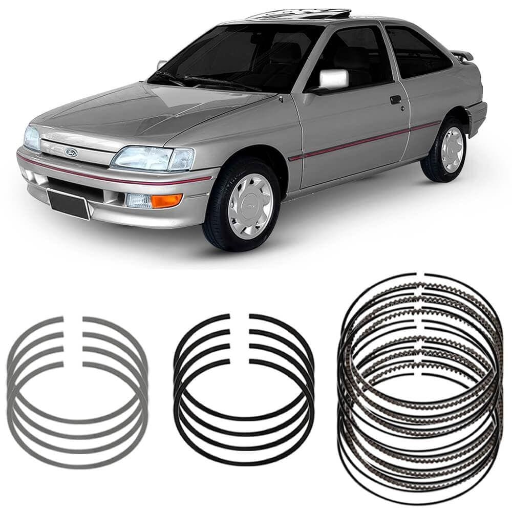 Jogo Anel Segmento 0.50 Ford Escort 2.0 93 A 96 Metal Leve