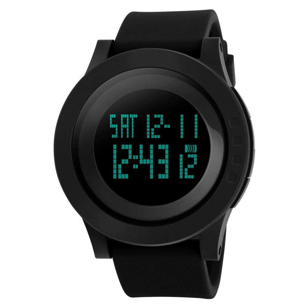 Pulseira de relógio SKMEI de borracha de silicone impermeável 24 mm verde
