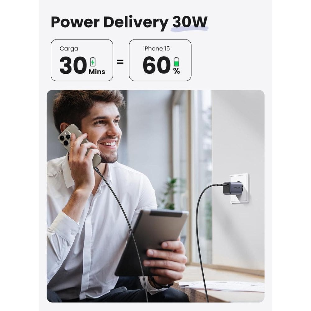 Carregador Ugreen Nexode Mini 30W Gan