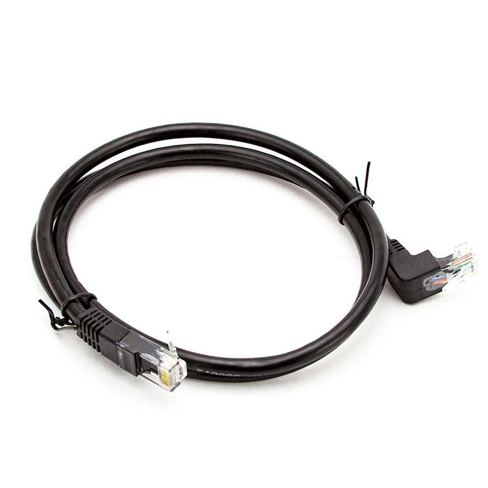 Cabo De Rede Cat6 Plug 90 Graus Para Cima - 50 Cm