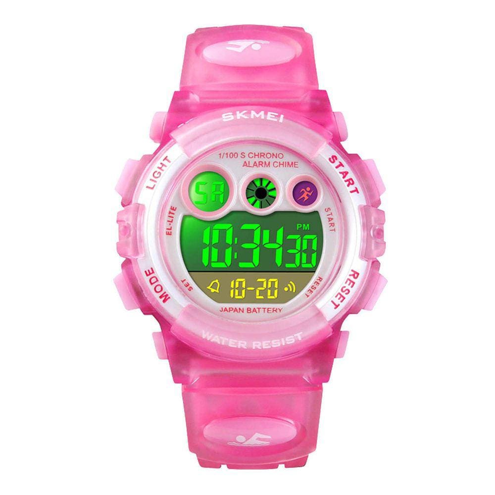 Relógio impermeável esportivo digital infantil Cofuo para meninas 4-12Y