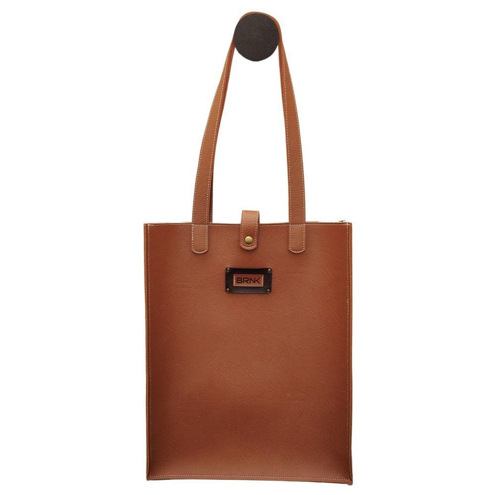 Bolsa De Ombro Brnk Fashion Em Sintetico Caramelo