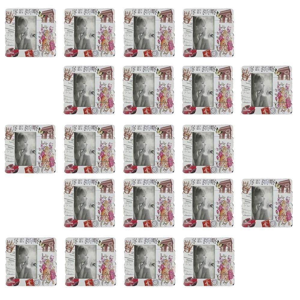 Porta Retrato 10x15 Foto Kit 20 Unidades Moldura Arco Do Triunfo Enfeite Decoraçao Resistente
