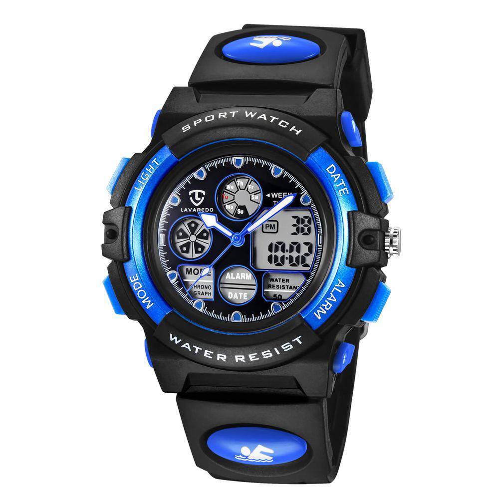 Relógio Aswan Children Digital Sports LED Alarm à prova d`água