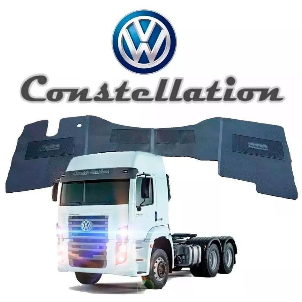 Jogo Tapete Interno Reforçado Volkswagen Constellation Preto
