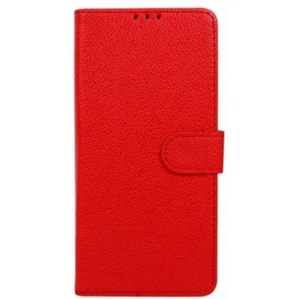 Capa Carteira Estojo Vermelho Moto G84 + Película 3D