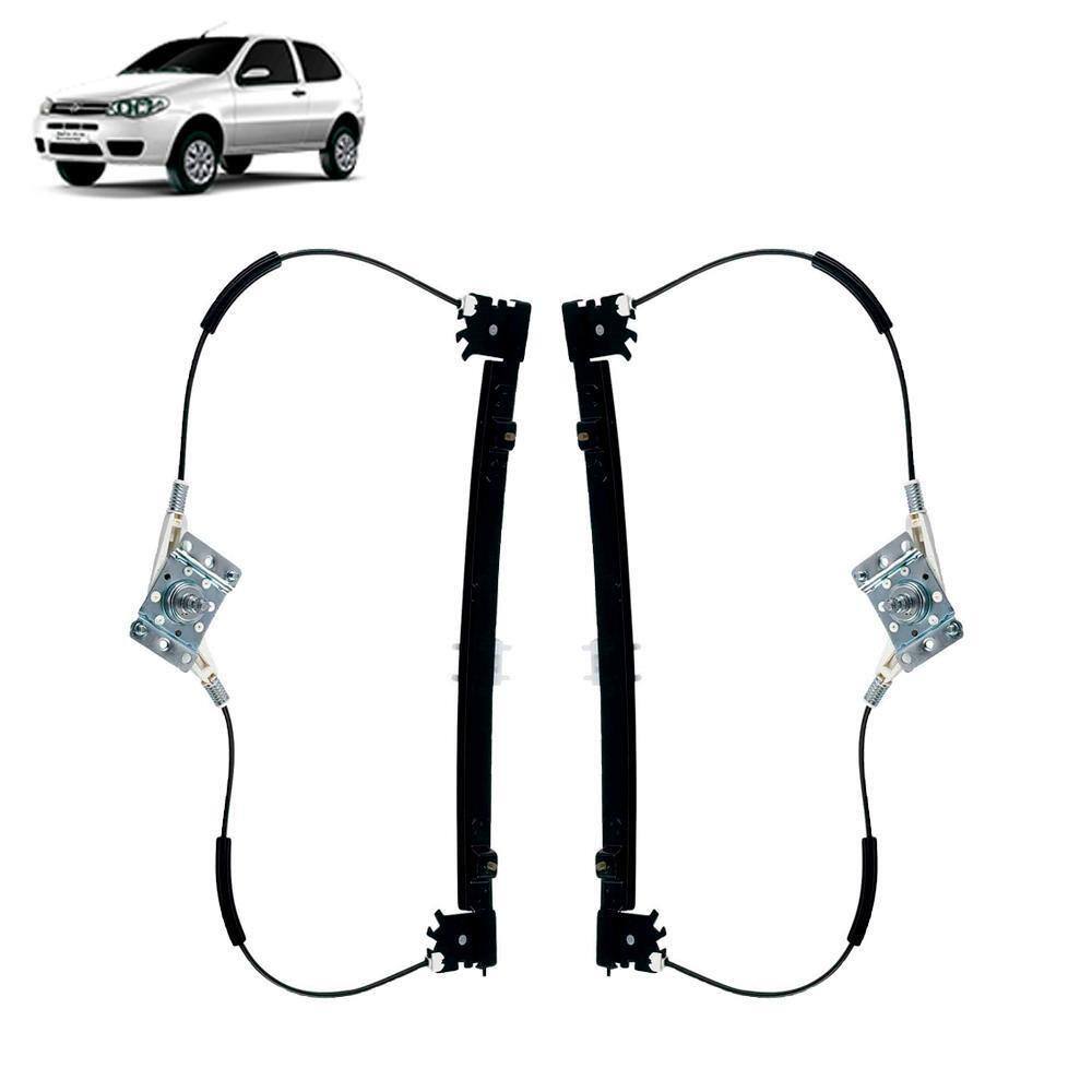 Par Máq. Vidro Manual Palio/Strada - Pass.+Motor.