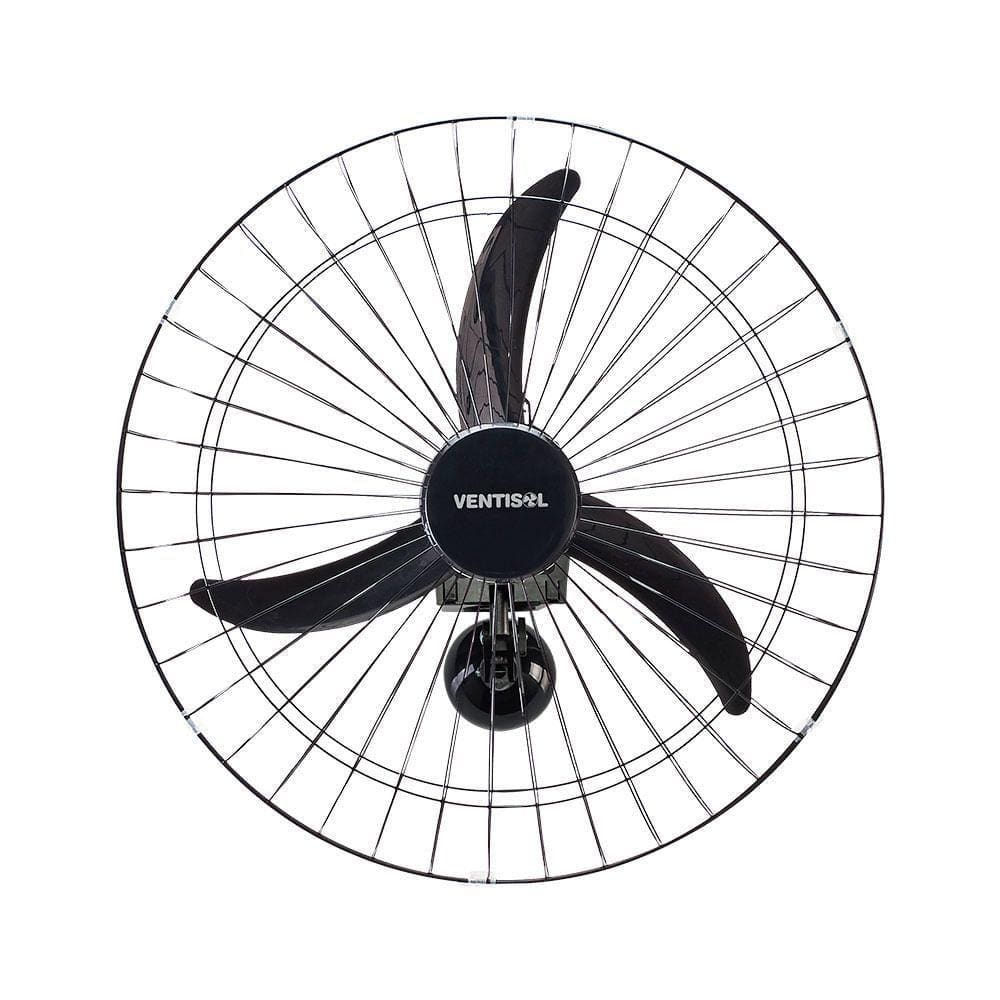 Ventilador Parede Oscilante 60cm Premium Ventisol Preto 127V