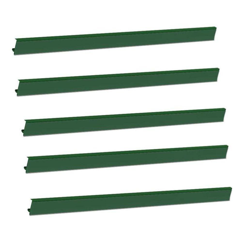 Porta Etiqueta Bandeja Gondola Lx 92 Cm Verde Kit Com 150
