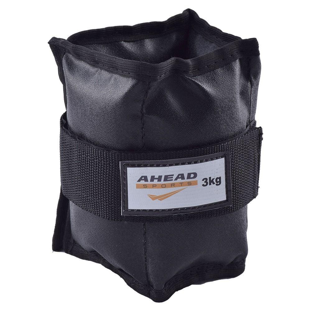 Par de Caneleiras de Peso (Tornozeleiras) Pretas - 3 Kg