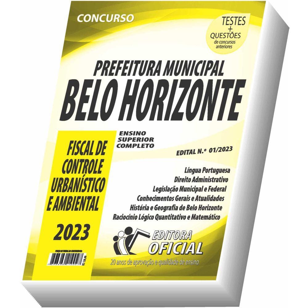 Apostila Pbh - Fiscal De Controle Urbanístico E Ambiental