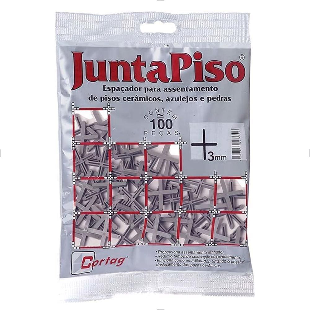 Espaçador Juntapiso 3.0mm com 100 Peças 60510 Cortag