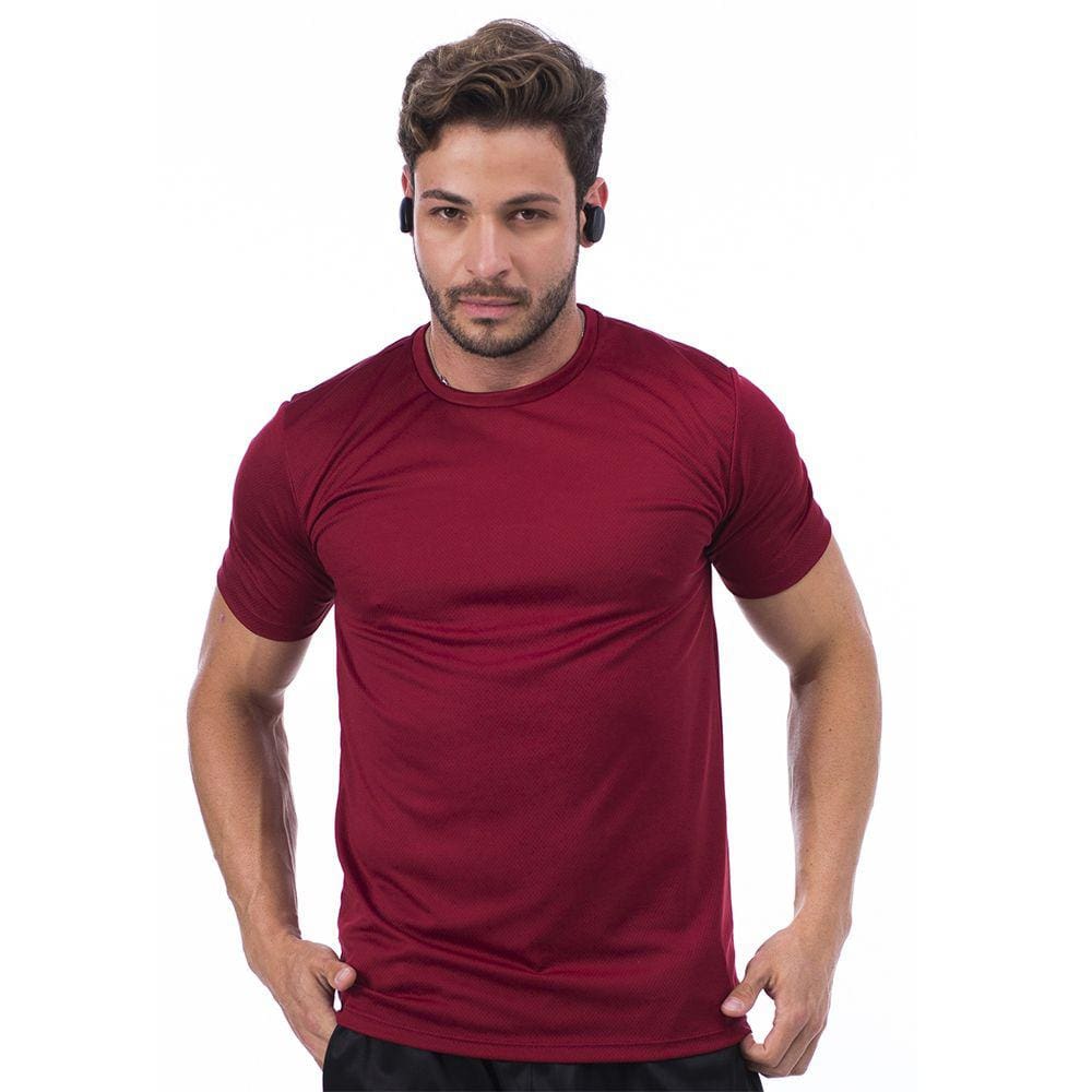 Camiseta Dry Fit Masculina Gola Careca Academia Musculação Poliester Super Macia Seca Rapido