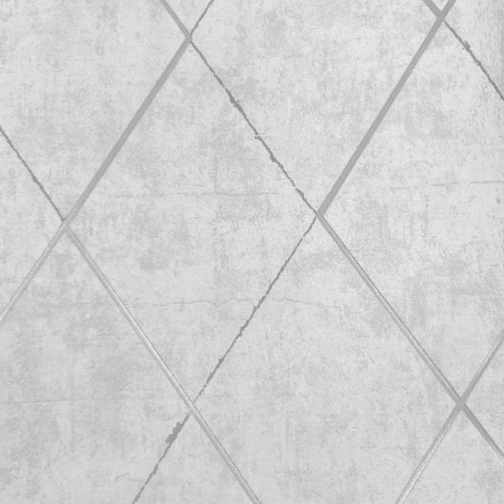 Papel De Parede Santorini Geométrico Cinza - 10m X 0.53m