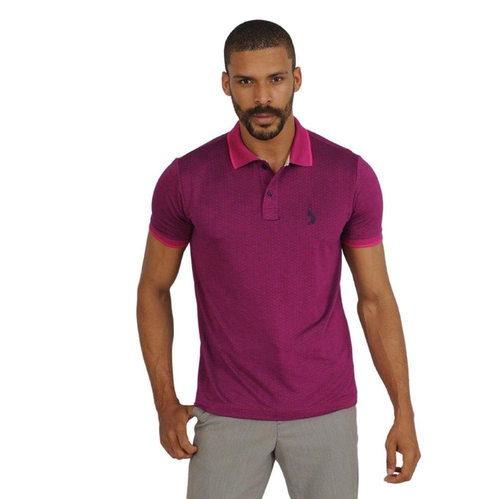 Camiseta Masculina Polo Plus Size John Pull Manga Curta Moda