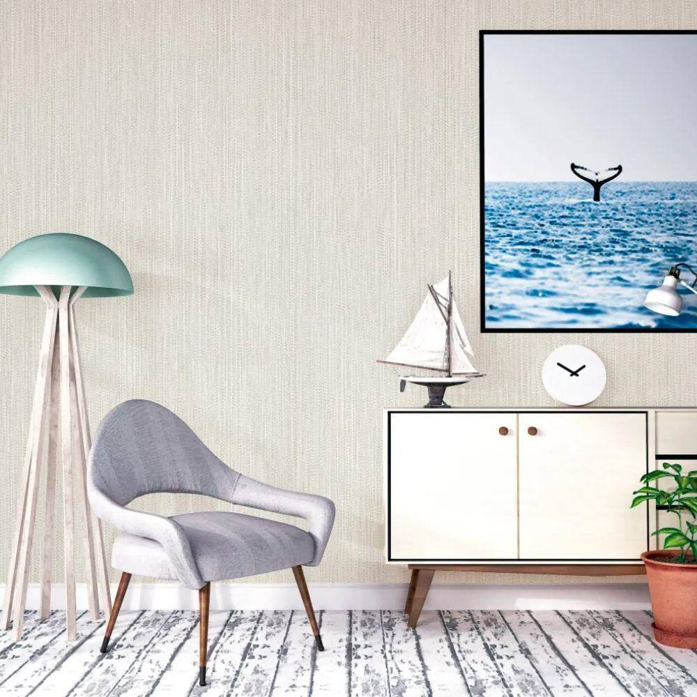 Papel de Parede Essencial Geométrico Branco - ESS1010