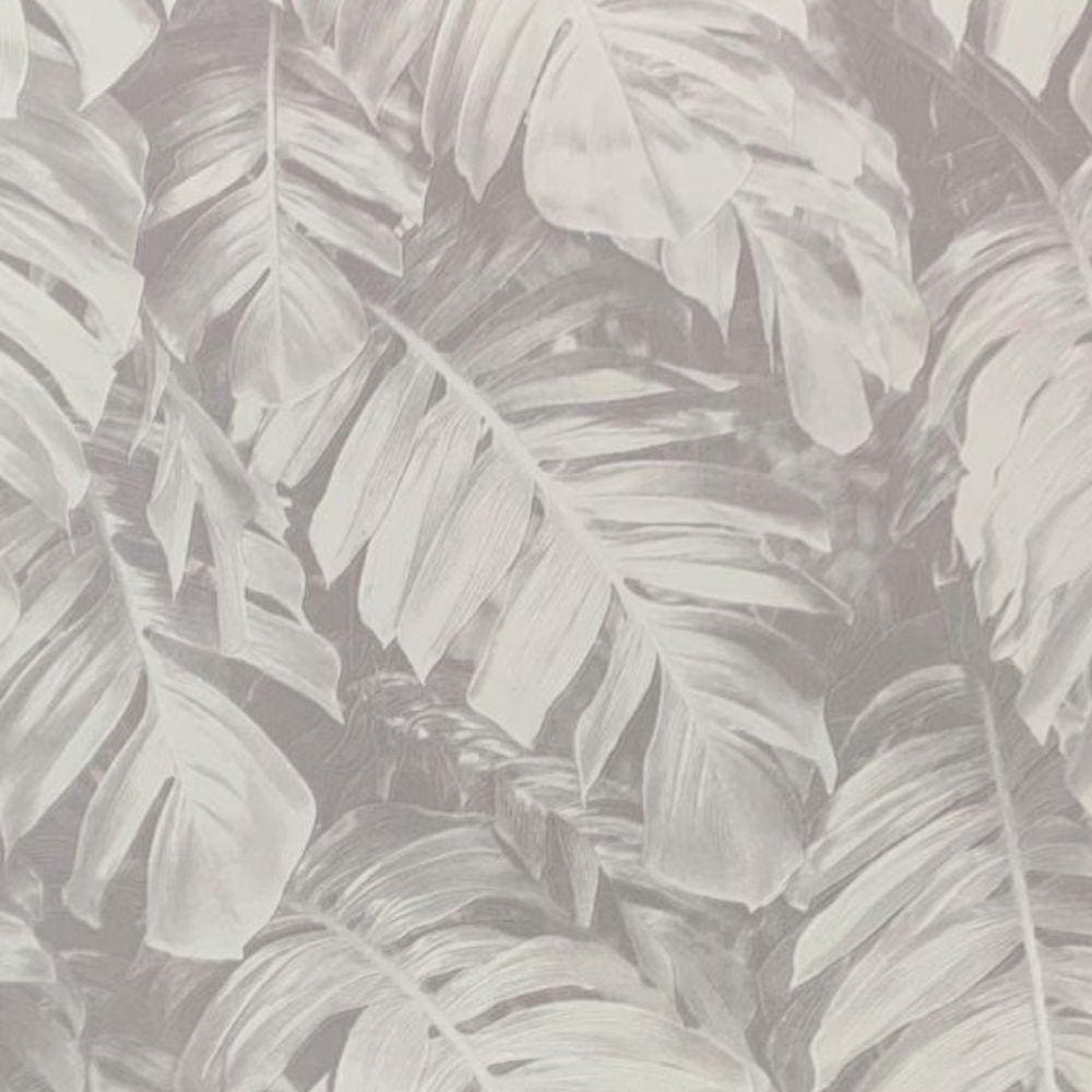 Papel De Parede Santorini Folhagem Branco - 10m X 0.53m