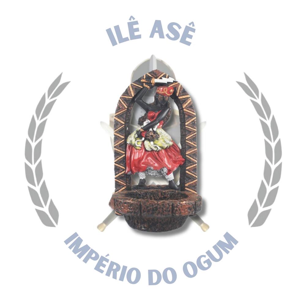 Imagem Resina Orixà Iansã Africano Porta Axè 20Cm
