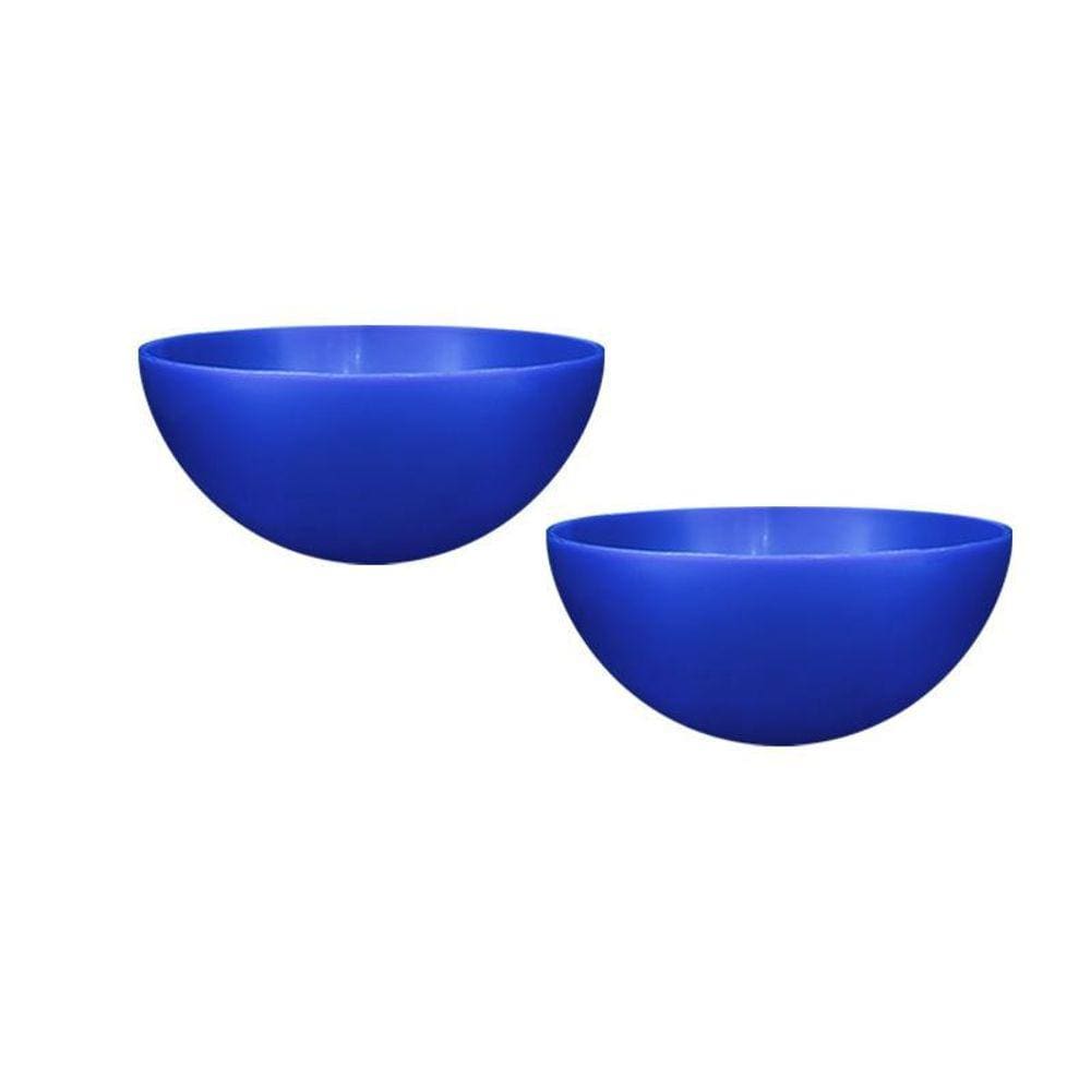 Kit 2 Mini Bowl Azul 240Ml Plástico Premium