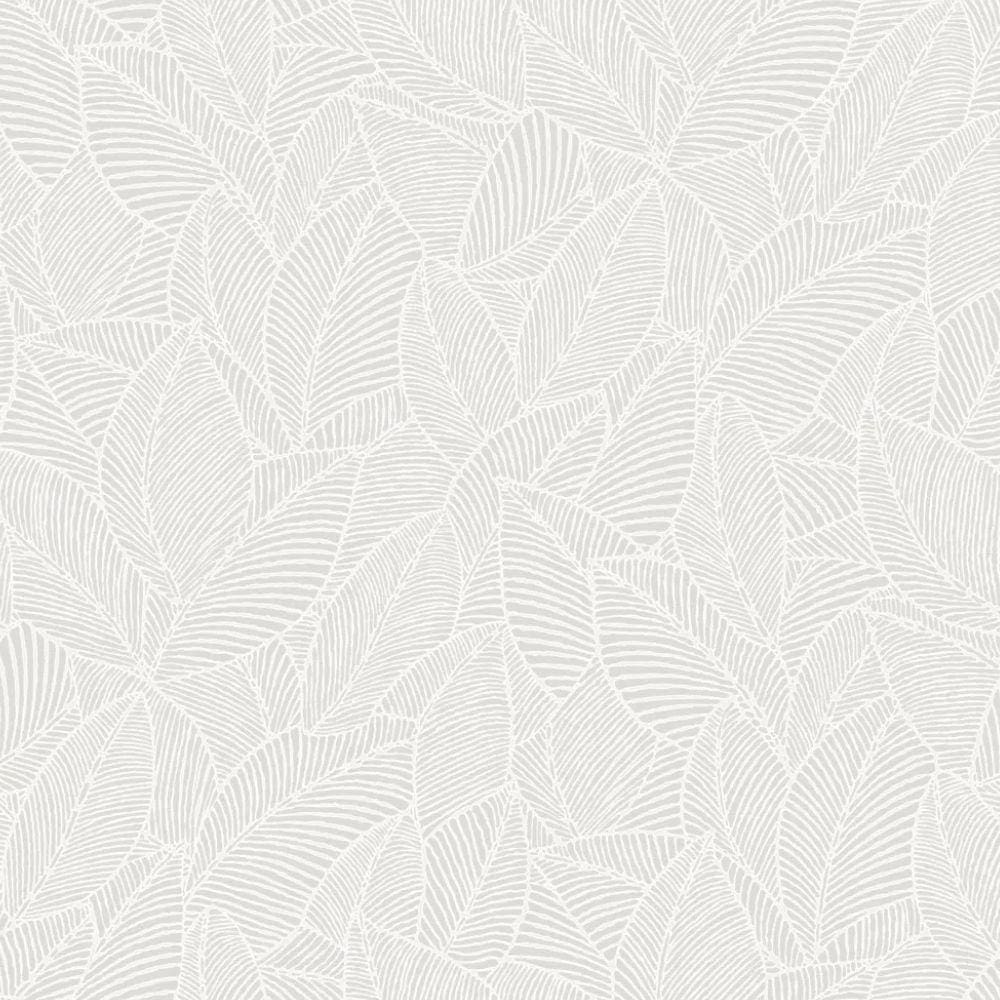 Papel Parede Essencial Folhagem Branco Ess1040