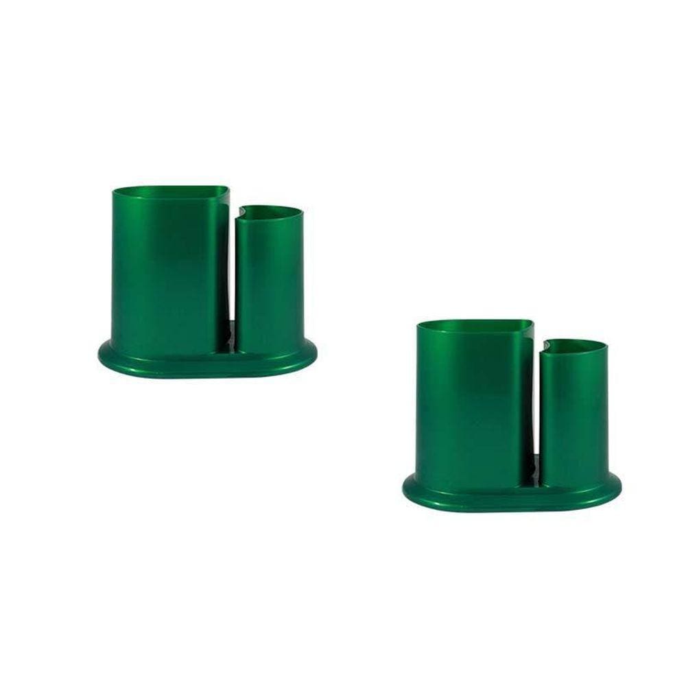 Kit 2 Porta Lápis Duo Verde Plástico Fg