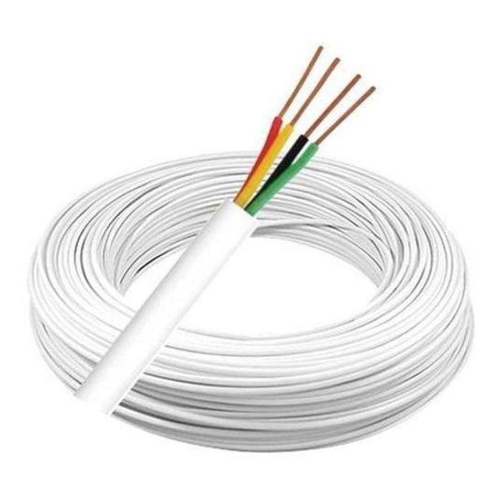 Cabinho De Alarme 4 Vias 2 Pares 0,40Mm 100 Metros Interfone