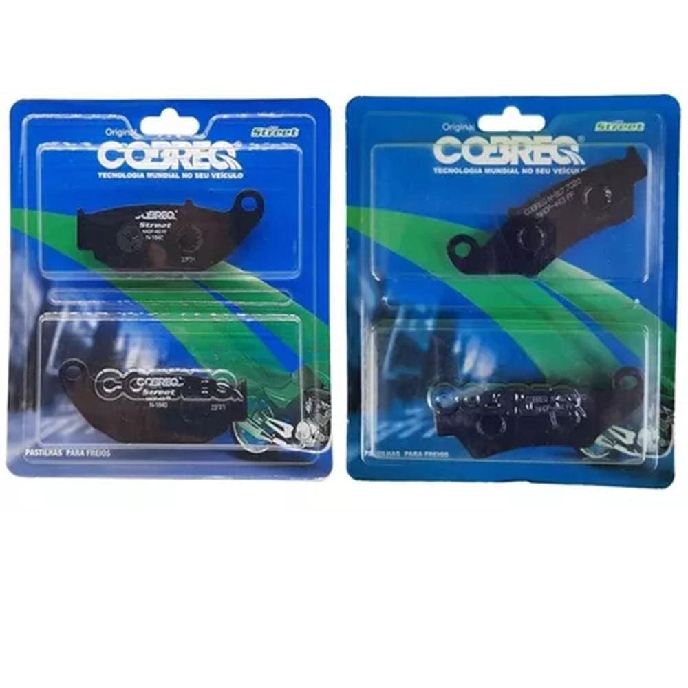 Pastilha de Freio Bros 160 ESDD Dianteira + Traseira Cobreq