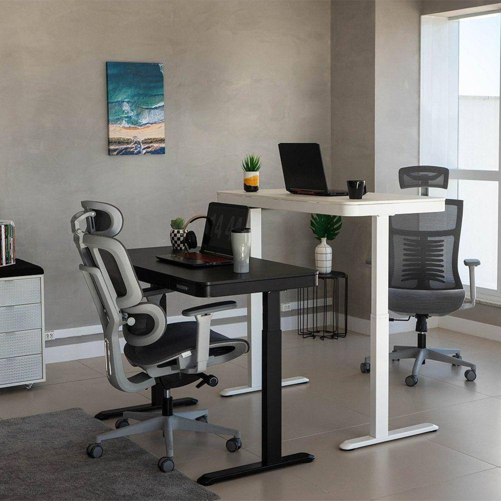 Mesa com Regulagem de Altura Elétrica Musa Branco