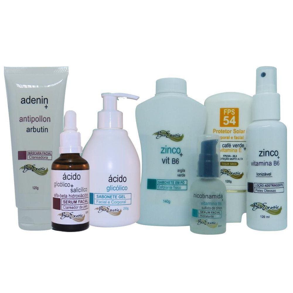 Kit Clareamento Facial Para Pele Oleosa Bioexotic