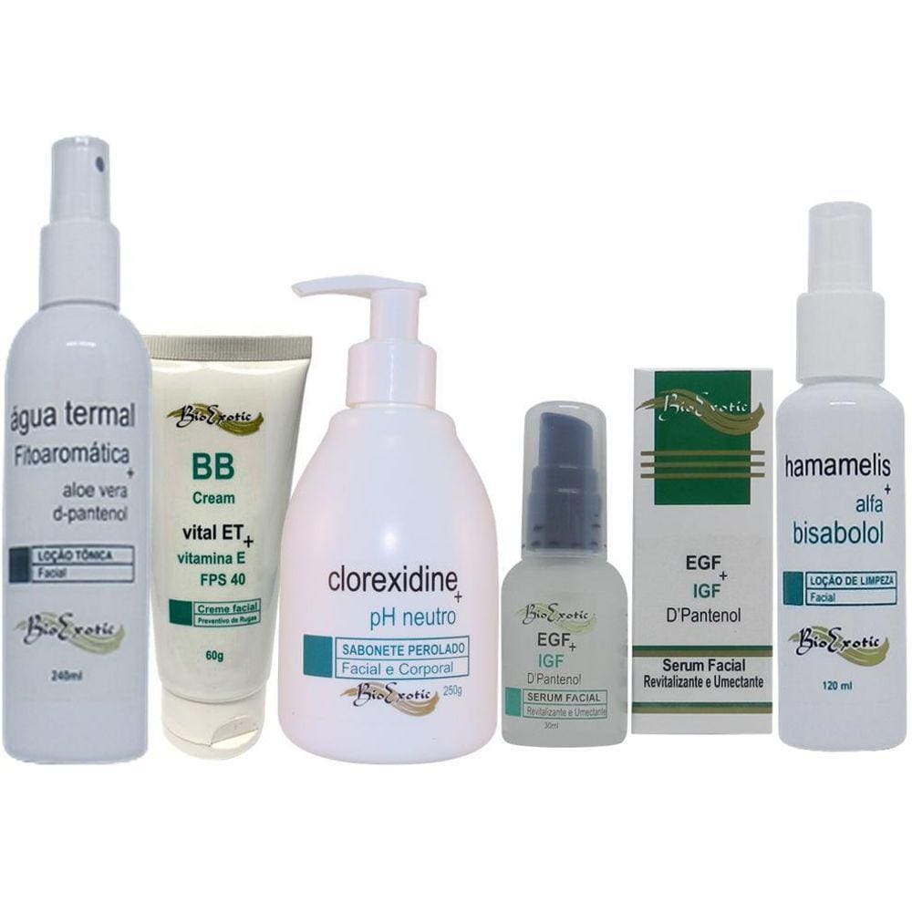 Kit Home Care Microagulhamento Facial Fator Cresc. Bioexotic