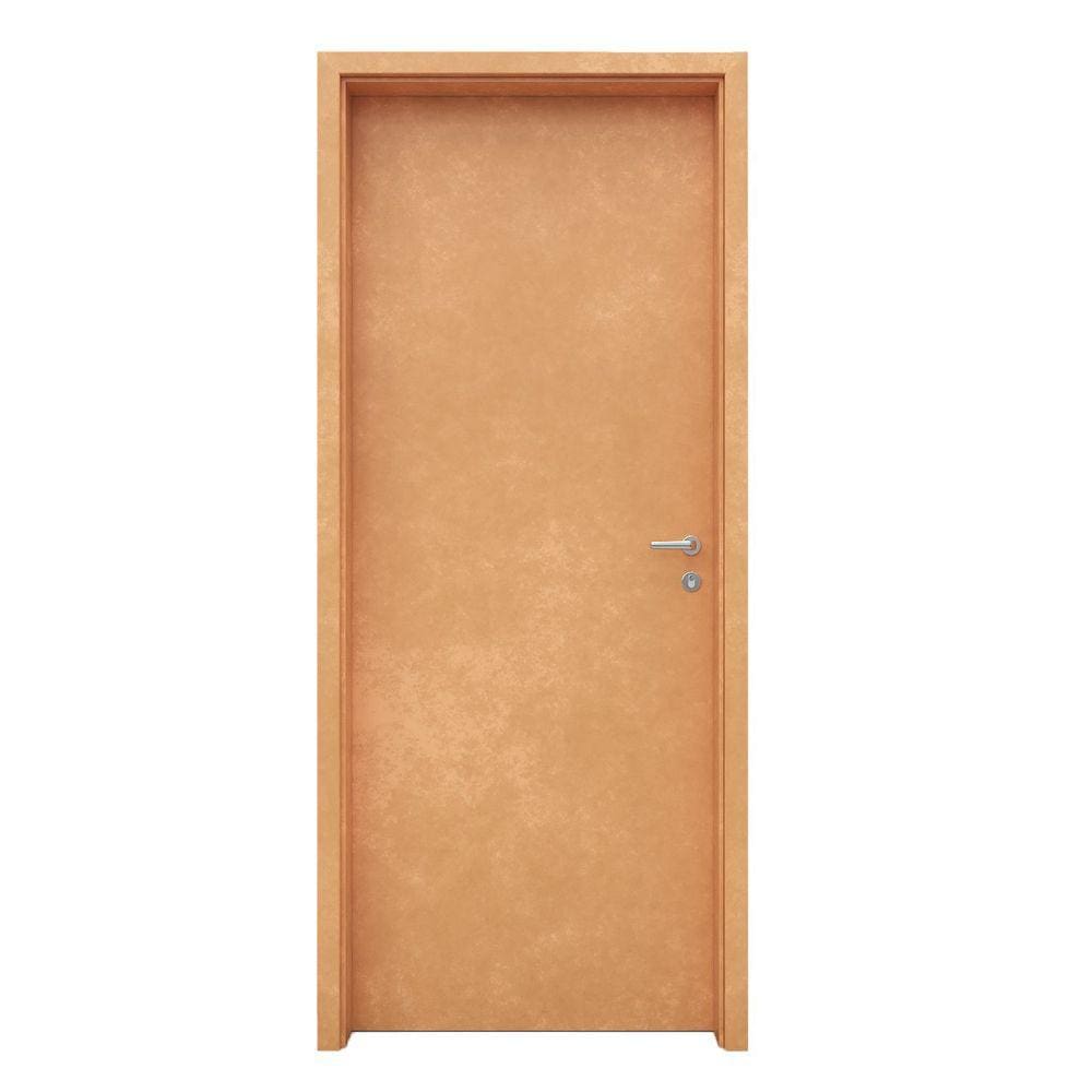 Porta de Madeira 210x70cm Espessura 3,5cm Mso Eucatex Marroml