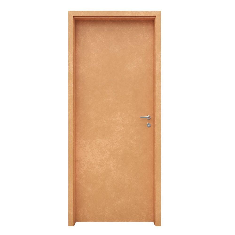 Porta de Madeira 210x72cm Espessura 3,5cm Mso Eucatex Marroml