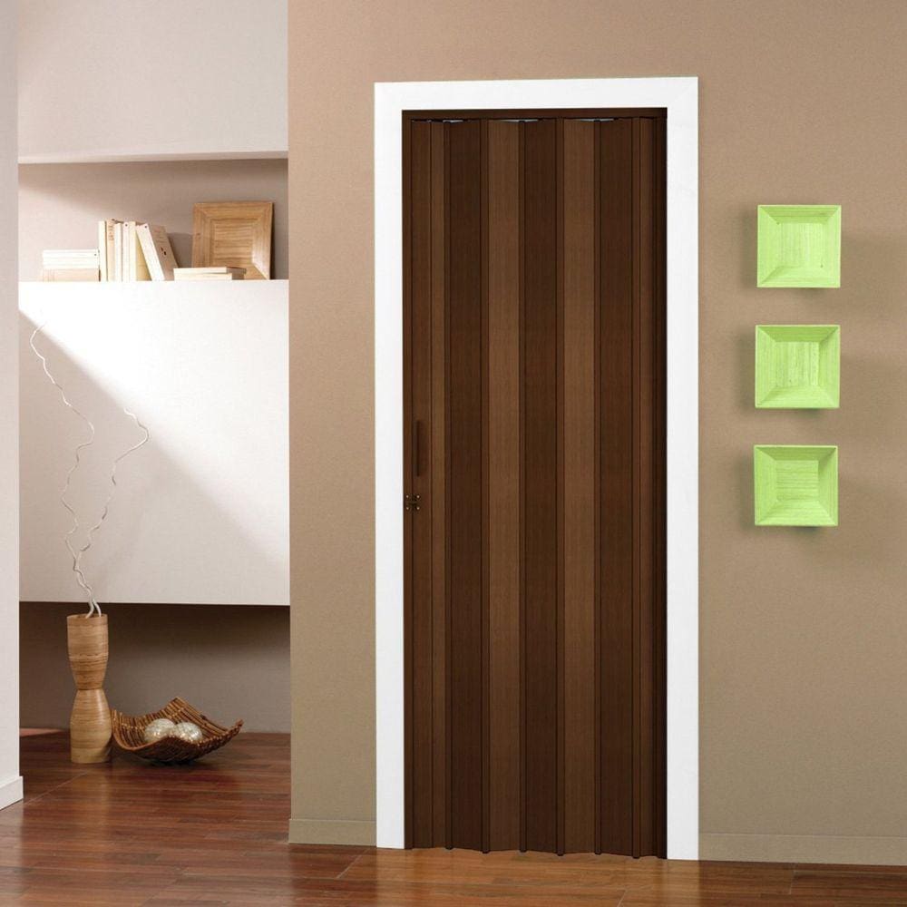 Porta Sanfonada Pvc Pronta 210x96cm Bcf Imbuia